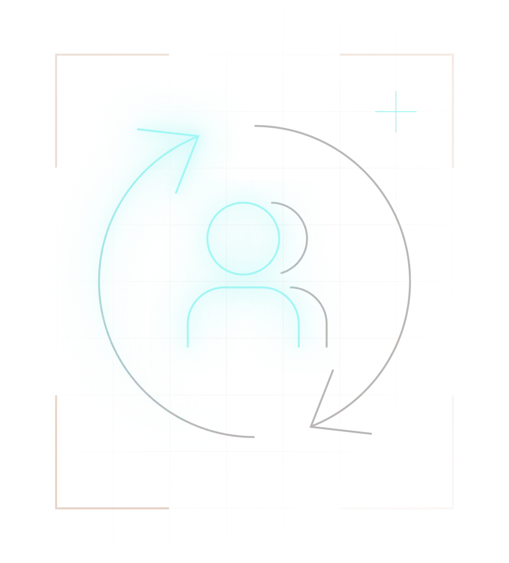 Icon of employees, representing how Omnix easily automates user provisioning, deprovisioning, and management.