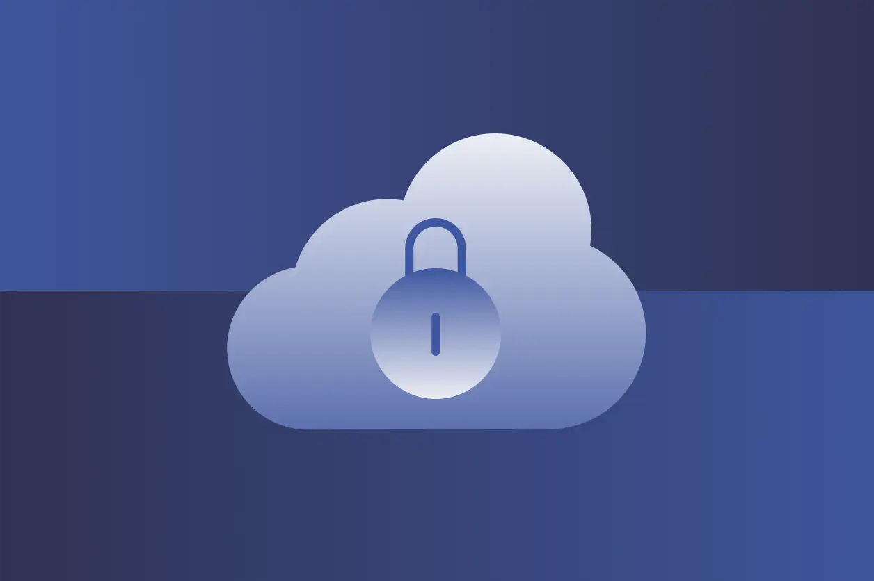 A green and blue background with three blue slanted rectangles in the middle. A white Dashlane logo is overlaid on top.