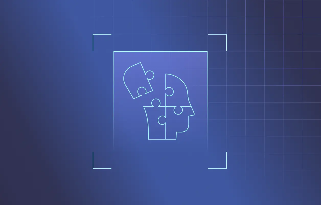 A green and blue background with three blue slanted rectangles in the middle. A white Dashlane logo is overlaid on top.