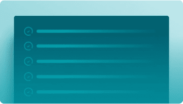 Stylized graphic of checklist document