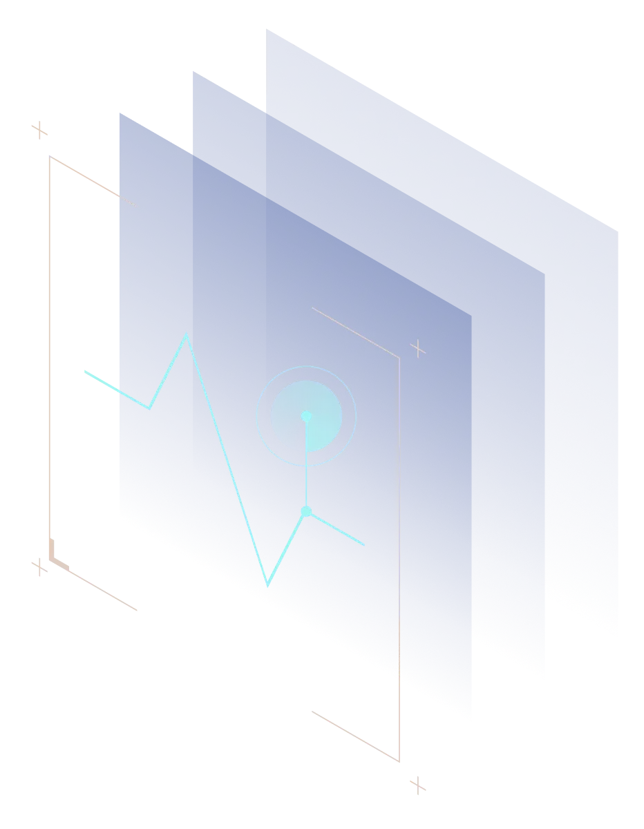 Illustration of company-wide monitoring and credential risk detection.