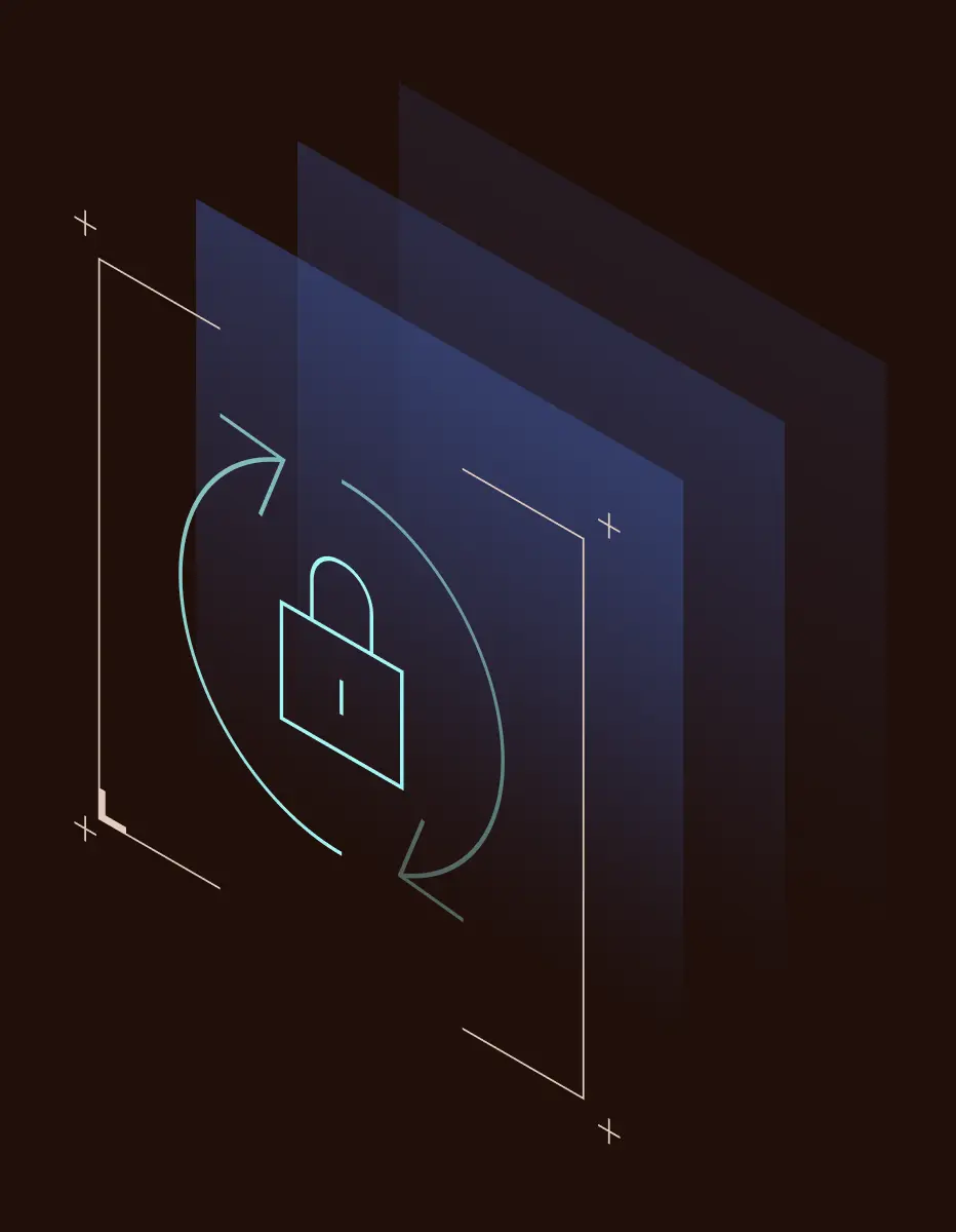 Abstract illustration depicting security