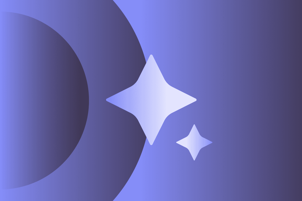 A green and blue background with three blue slanted rectangles in the middle. A white Dashlane logo is overlaid on top.