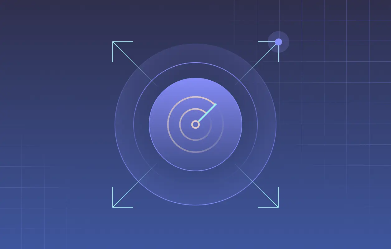 A green and blue background with three blue slanted rectangles in the middle. A white Dashlane logo is overlaid on top.