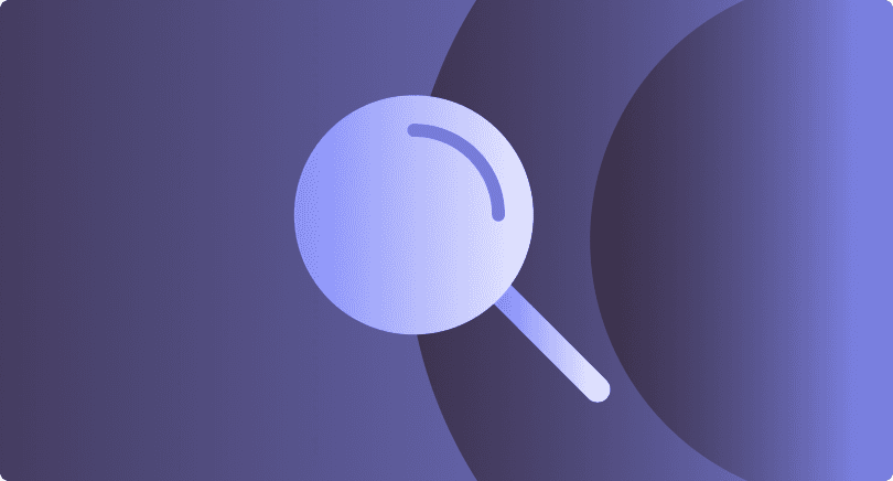 Iconography of a magnifying glass representing Dashlane’s vulnerability disclosure policy and bug bounty program.